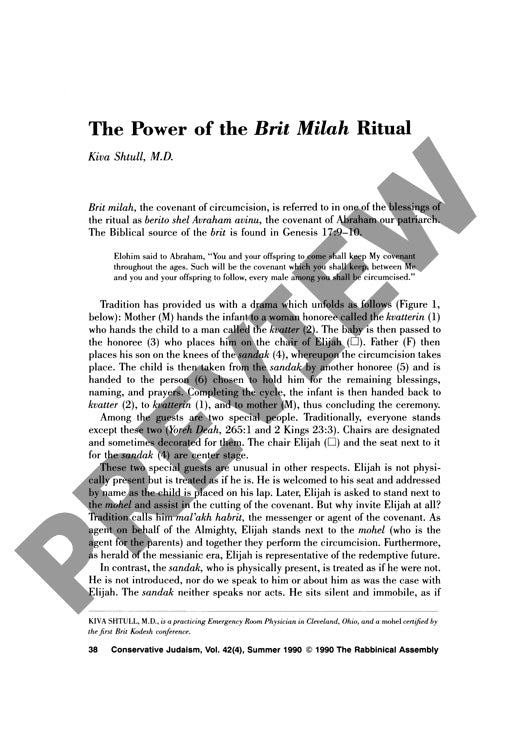 The Power of the Brit Milah Ritual