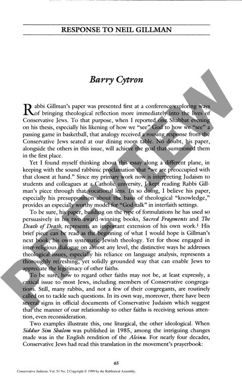 Response to Neil Gillman