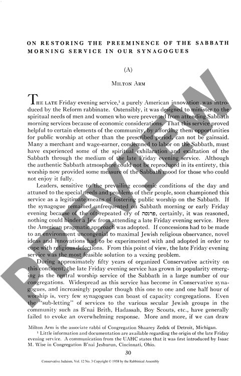 On the Restoring the Preeminence of The