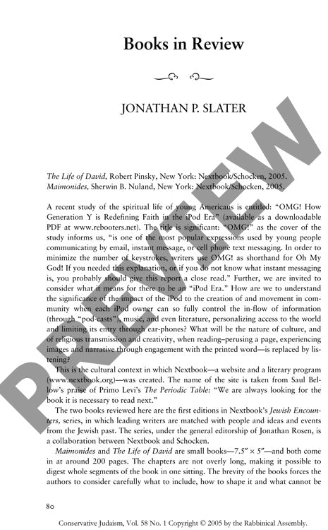 Books in Review