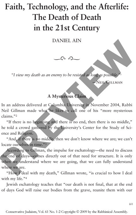 Faith Technology and the Afterlife the D