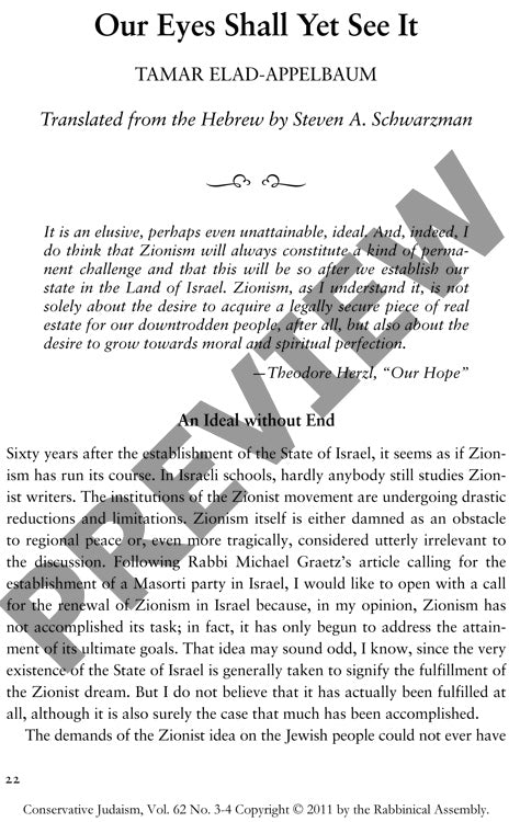 Our Eyes Shall yet See It