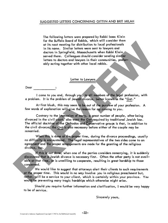 Suggested Letters Concerning Grittin And