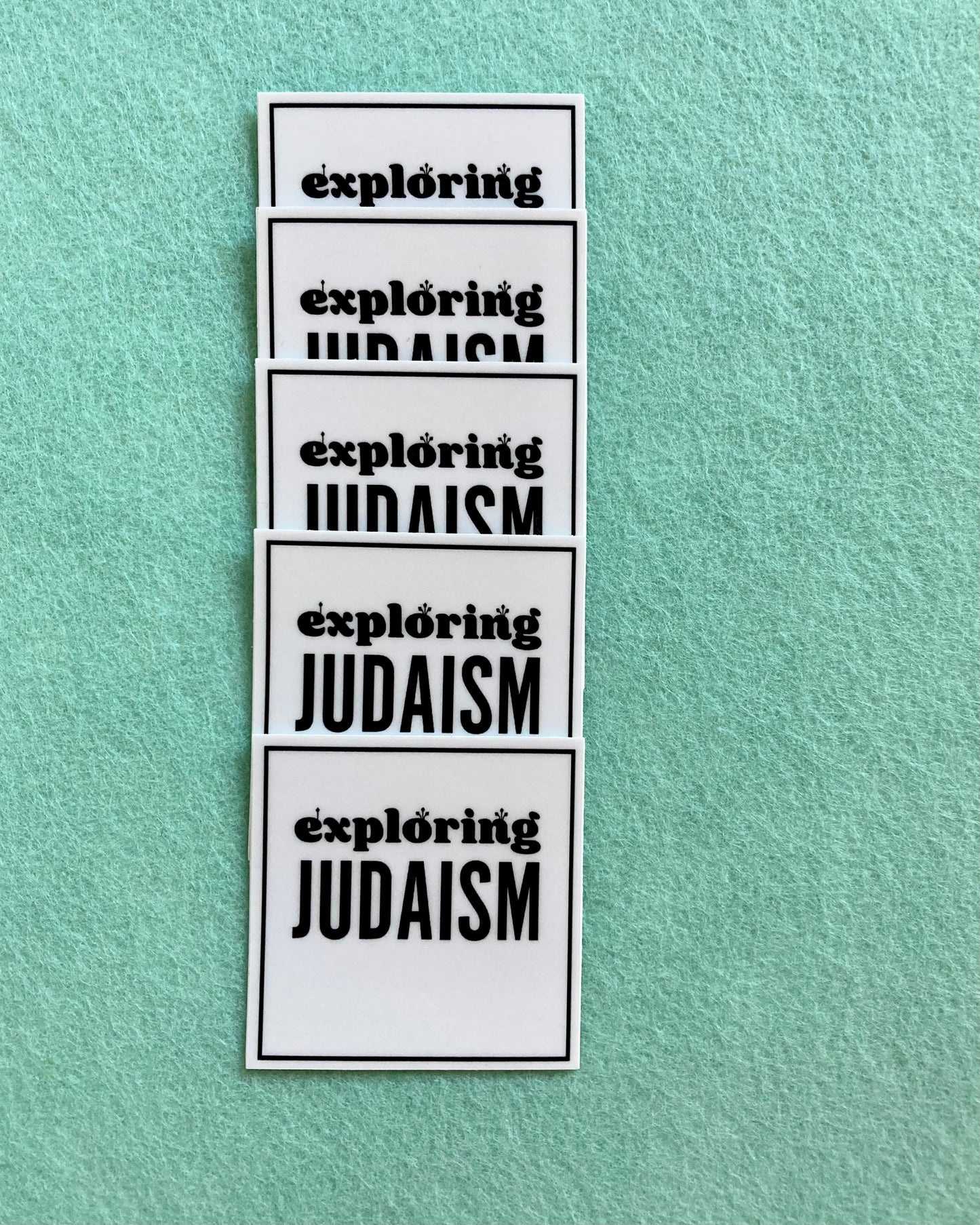Square Sticker by Exploring Judaism