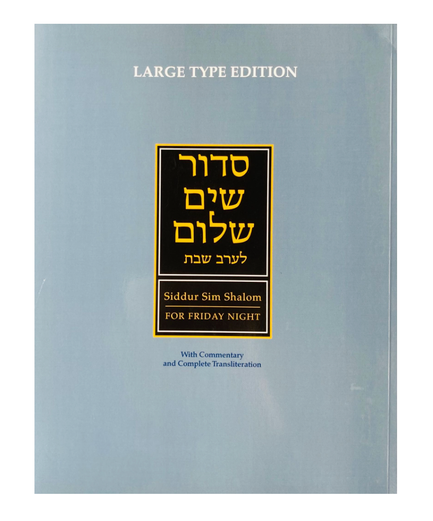 cover of Siddur Sim Shalom for Friday Night with Complete Transliteration (large print ed.)