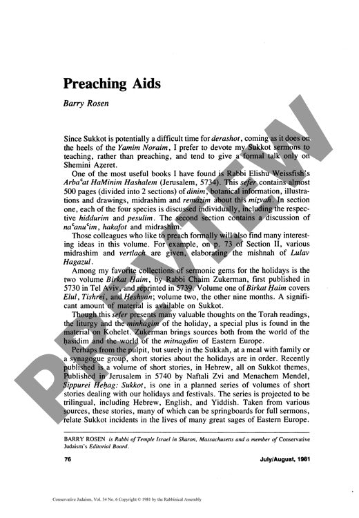 Preaching Aids