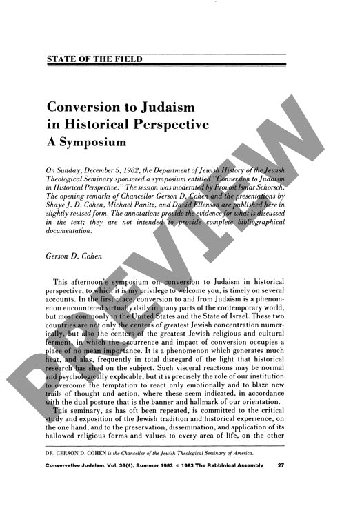 Conversion to Judaism in Historical Pers
