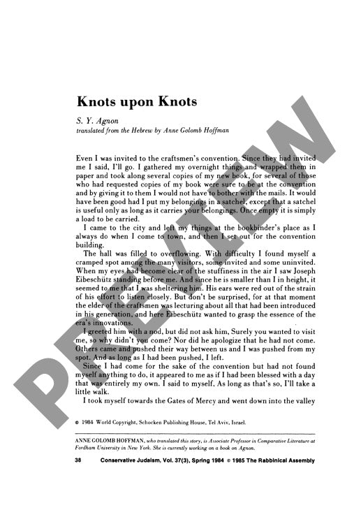 Knots Upon Knots Translation from the He