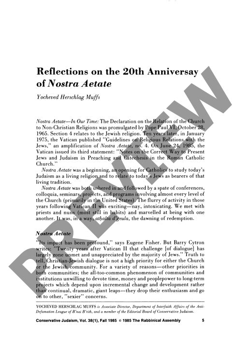 Reflections on the Th Anniversary of N