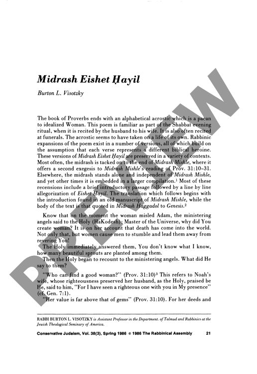 Midrash Eishet Hayil