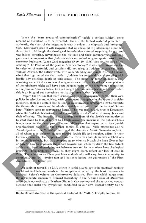 In the Periodicals