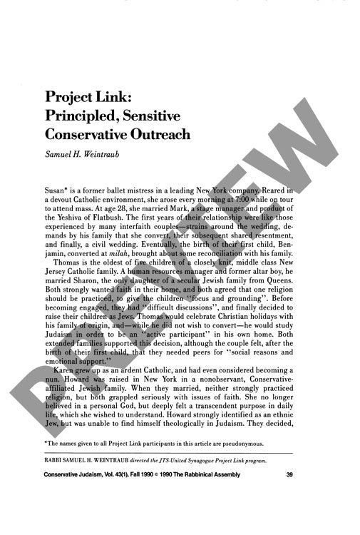 Project Link Principled Sensitive Conser