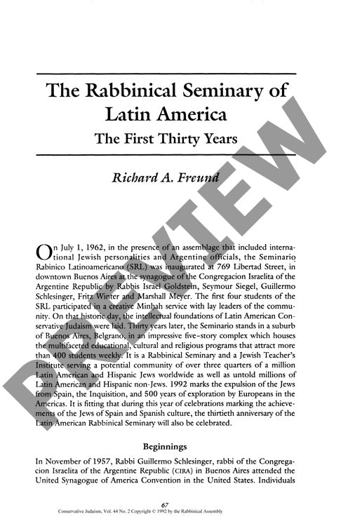 The Rabbinical Seminary of Latin America