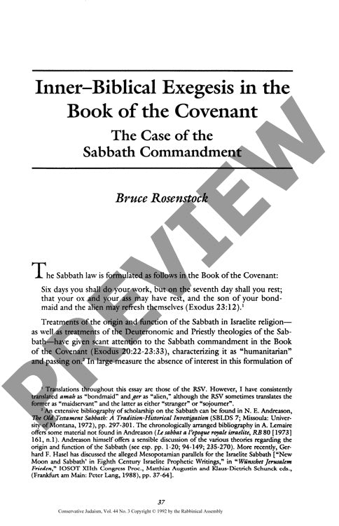 Inter Biblical Exergesis in the Book Of