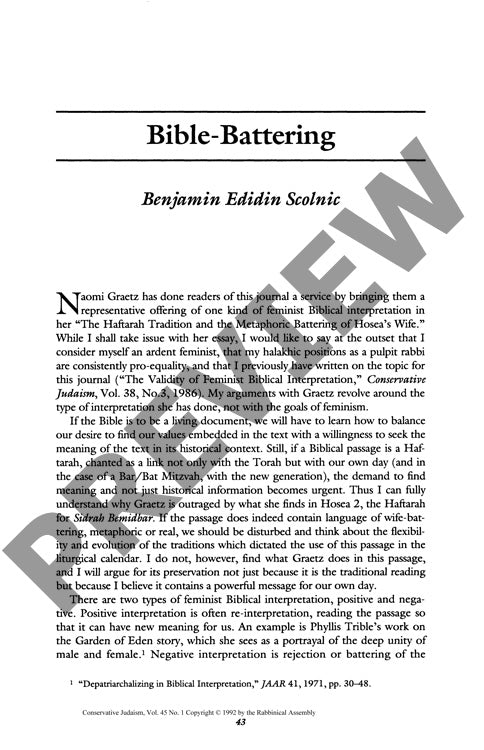 Bible Battering