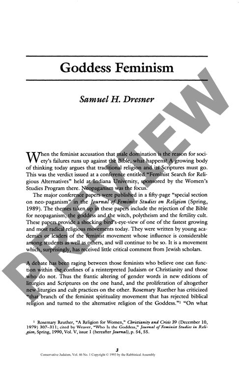 Goddess Feminism