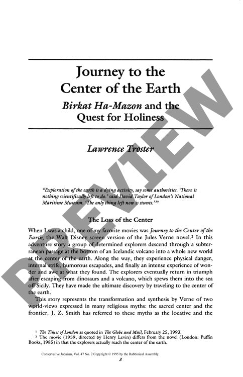 Journey to the Center of the Earth Birka