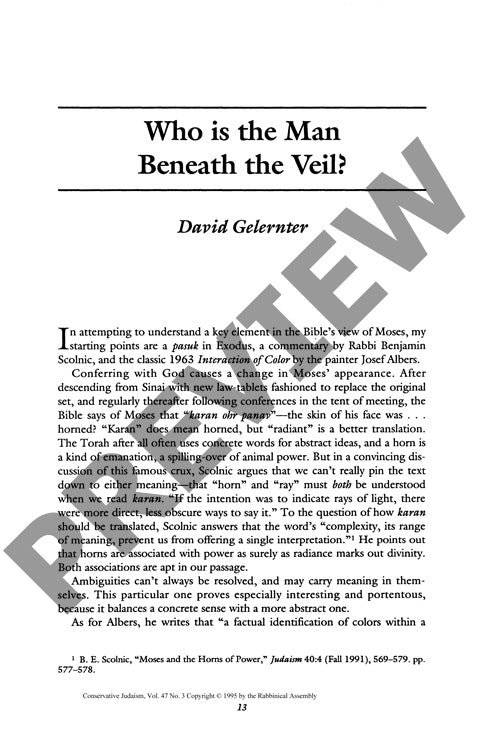 Who Is the Man Beneath the Veil