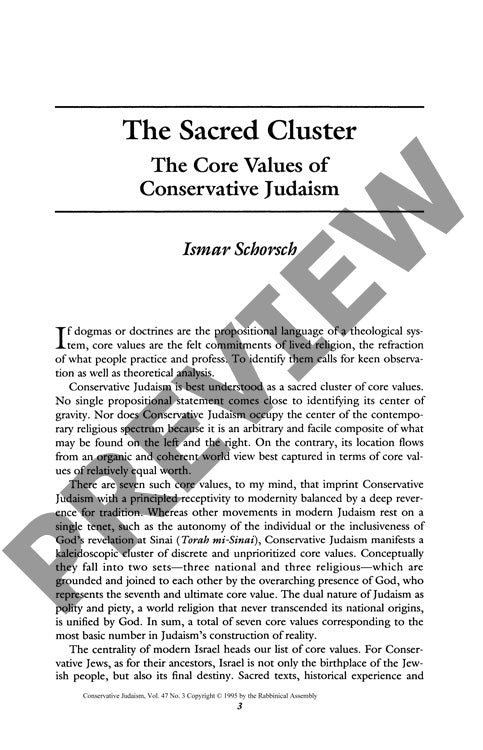 The Sacred Cluster the Core Values of Co