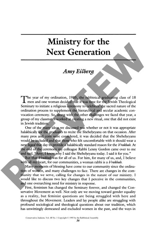 Ministry for the Next Generation