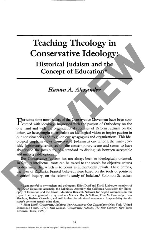Teaching Theology in Conservative Ideolo