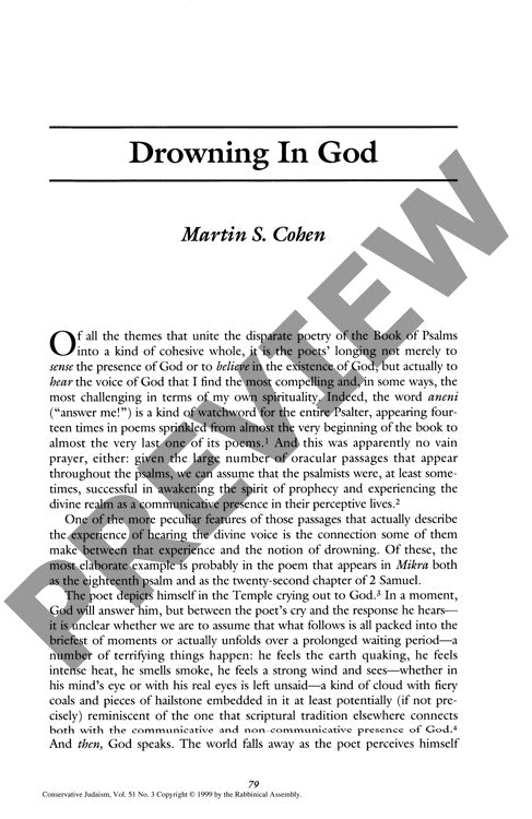 Drowning in God
