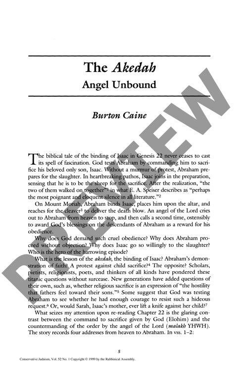 The Akeda Angel Unbound