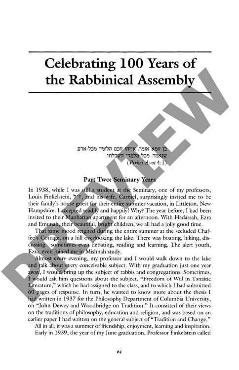 Celebrating Years of the Rabbinical