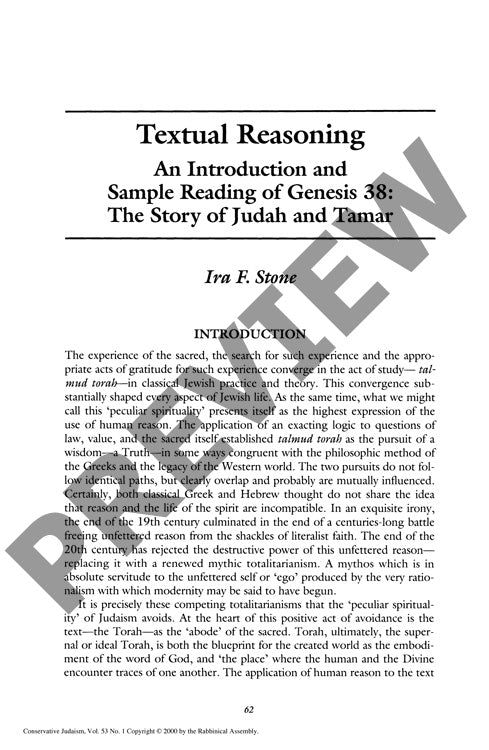 Textual Reasoning an Introduction and Sa