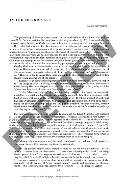 In the Periodicals