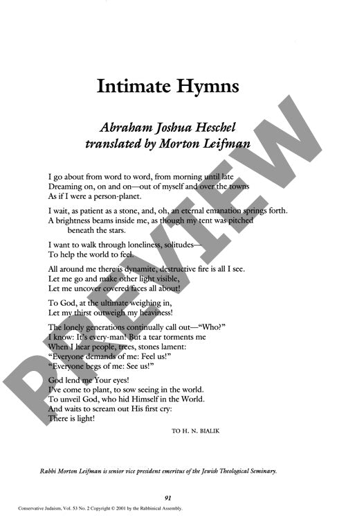 Intimate Hymns