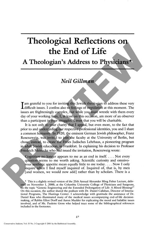 Theological Reflections on the End of Li