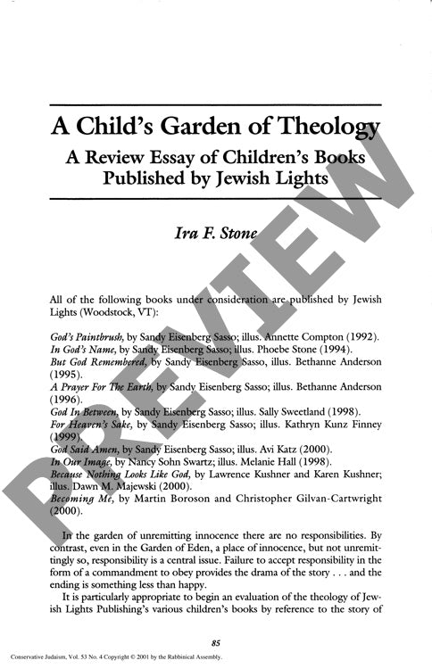 A Childs Garden of Theology a Review Ess