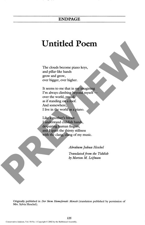 Endpage Untitled Poem