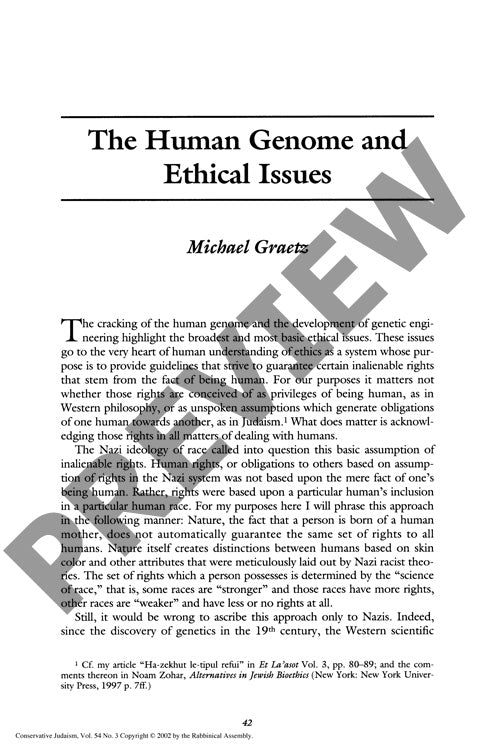 The Human Genom and Ethical Issues