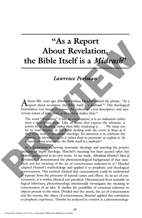 As a Report About Revelation the Bible I