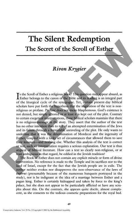 The Silent Redemption the Secret of The