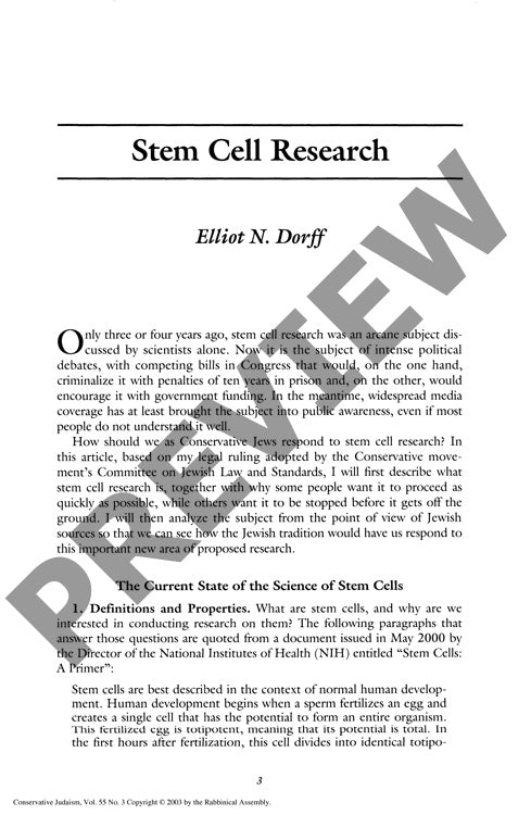 Stem Cell Research