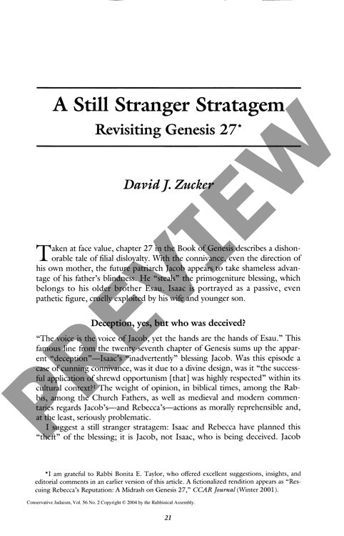 A Still Stranger Stratagem Revisiting Ge
