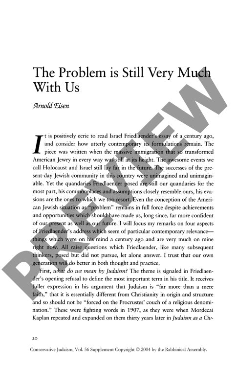 The Problem Is Still Very Much with Us