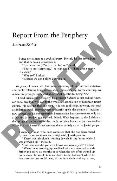 Report from the Periphery