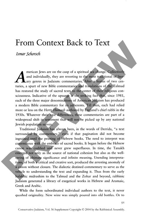 From Context Back to Text