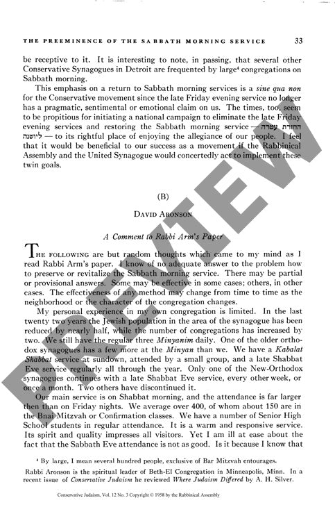 On the Restoring the Preeminence of The