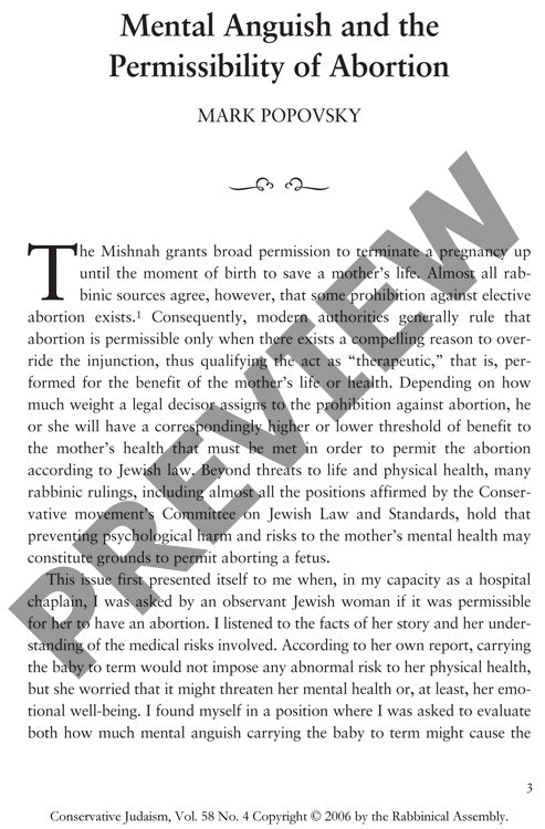 Mental Anguish and the Permissibility Of