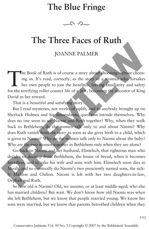 The Three Faces of Ruth