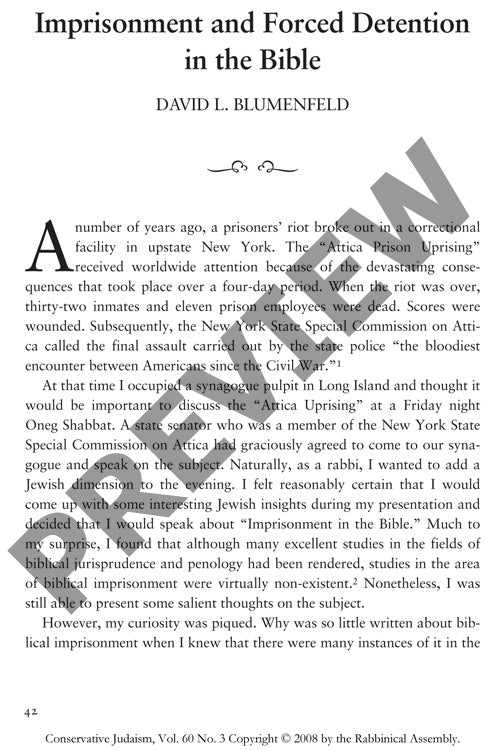 Imprisonment and Forced Detention in The