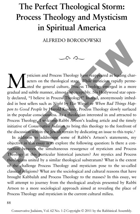 The Perfect Theological Storm Process Th