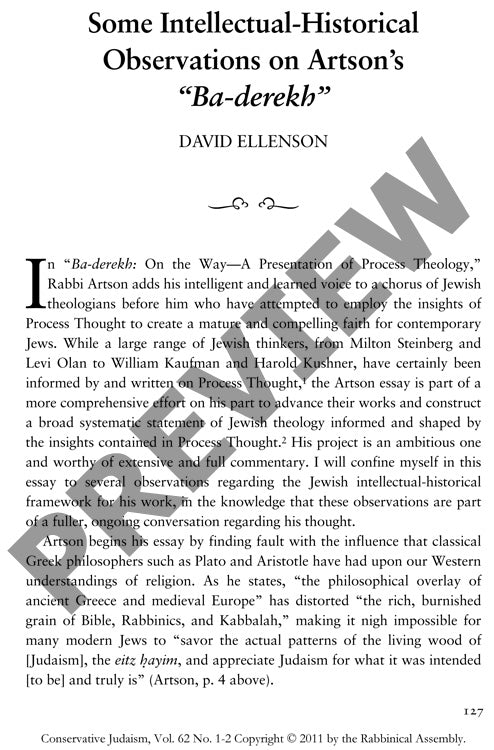 Some Intellectual Historical Observation