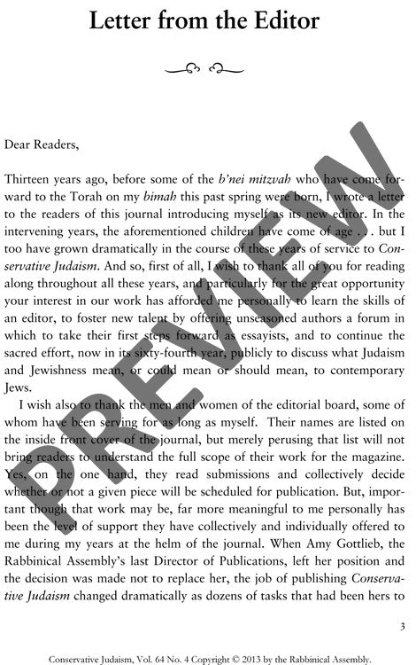 Letter from the Editor