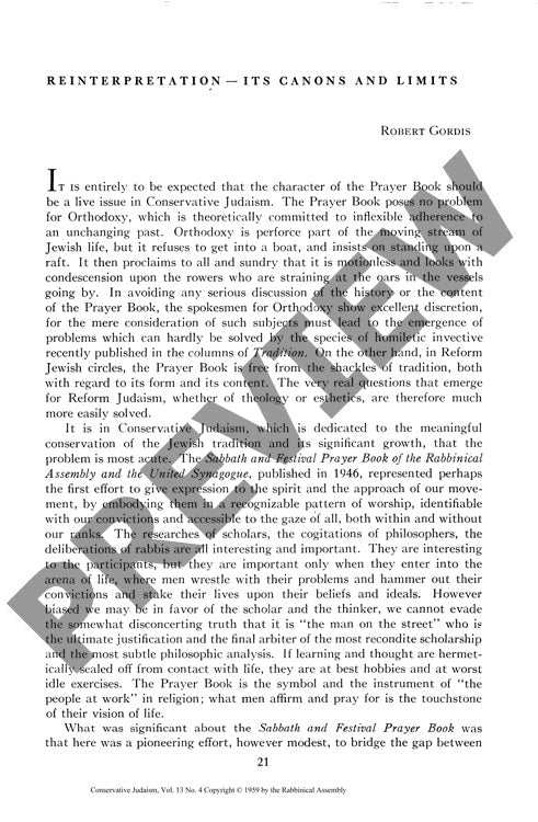 Reinterpretation Its Canons and Limits